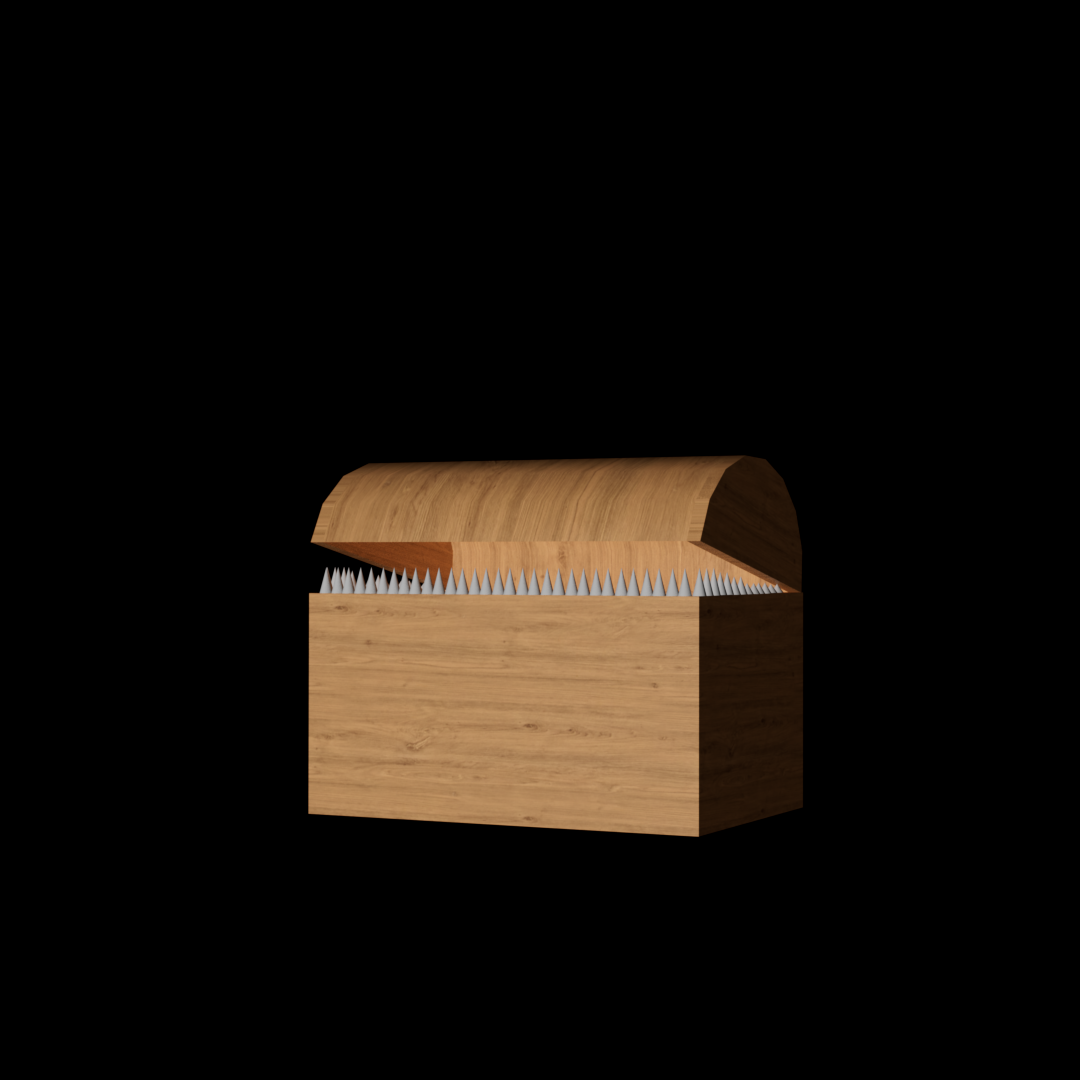 Scared yet? The micic chest is waiting for the prey.